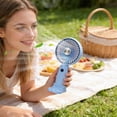 thumbnail image 4 of SSZMDLB Handheld Fan USB Rechargeable Portable Mini Fan, Personal Cooling Fan for Outdoor Travel Office Teen, Rechargeable Small Fan with Base, Quiet Battery Operated Desk Fan, 4 of 6
