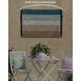 thumbnail image 6 of Outdoor TV Cover 60 to 65 Inch Weatherproof, Teal Blue Brown Barn Wood Textured Waterproof TV Screen Protector for Outside Decor with Zipper and Pocket 58"L x 37"H , Rustic Farmhouse, 6 of 7