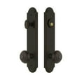 thumbnail image 5 of Grandeur 839843 Arc Solid Brass Tall Plate Single Cylinder Keyed Entry Set - Nickel, 5 of 6