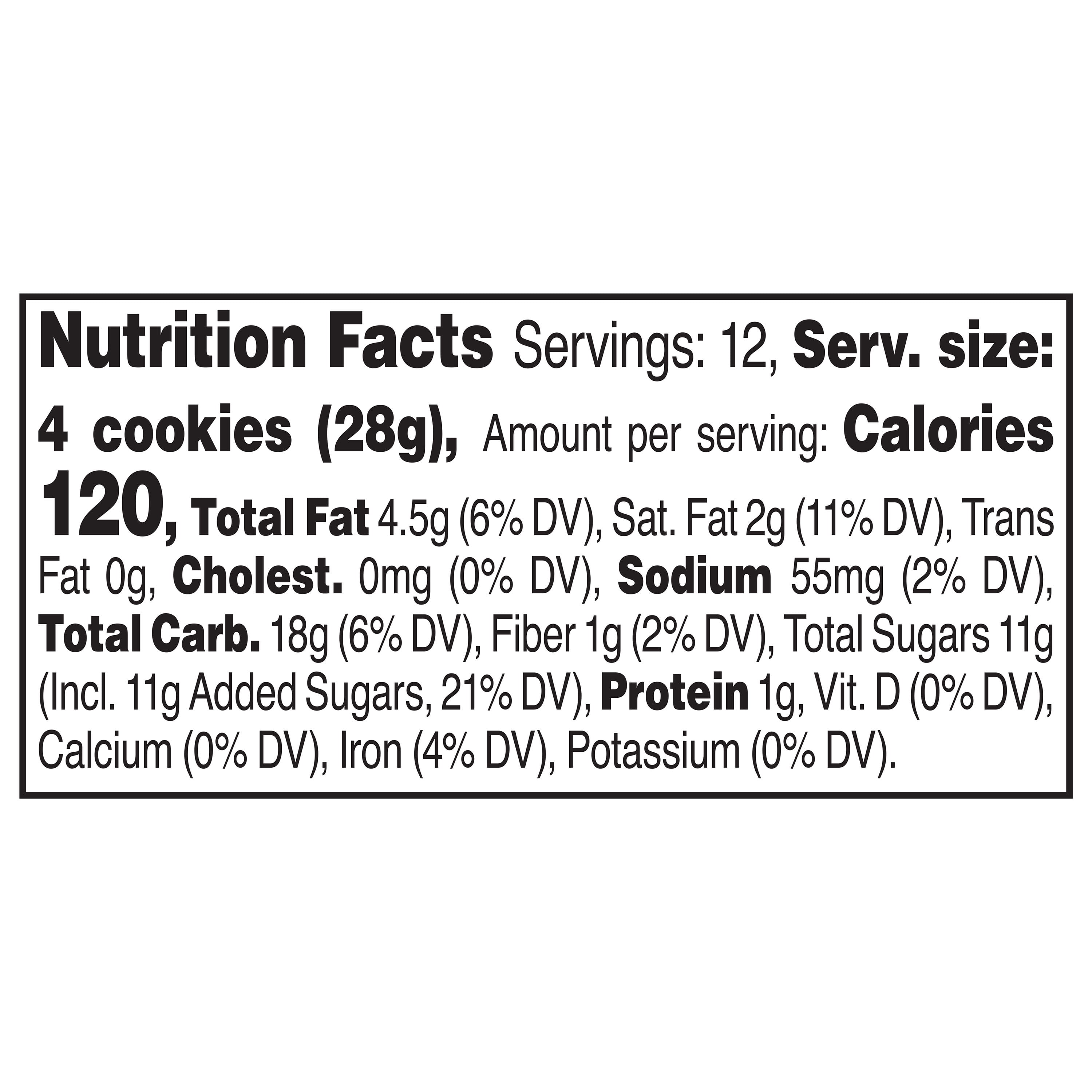 Marketside Bite Sized Chocolate Chip Baked Cookies, 12 oz, 48 Count