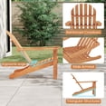 thumbnail image 5 of Gymax 2PCS Adirondack Chair Acacia Wood Fire Pit Chair w/ Backrest & Armrests Campfire Chair Outdoor Lawn Chair for Patio, 5 of 10