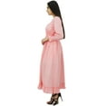thumbnail image 3 of Bimba Women's Cotton Smocked Waist Long Casual Maxi Dress, 3 of 7