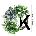 Unique Last Name Year Round Front Door Wreath With Bow Welcome Sign ...