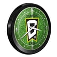 thumbnail image 2 of Columbus Crew 15" Ribbed Frame Field Wall Clock, 2 of 5