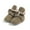 Khaki, variant on purcolt Newborn Baby Cozy Fleece Booties with Grippers Stay On Slipper Infant Toddler First Walkers Winter Warm Crib Sock Shoes for Boys Girls