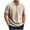 Beige, variant on Short Sleeve Polo Shirts for Men Lightweight Button Down Corduroy Tshirts Business Casual Green Solid Mens Shirts L