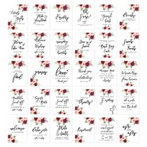 Koyal Wholesale Pink Burgundy Roses Wedding Signs Bundle Set for Ceremony, Reception Decor Signage, 8.5 x 11", 30-Pack