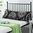 thumbnail image 2 of Retro Paisley Body Pillow Cover 20x54 - Colorful Vintage Long Pillow Case with Zipper, Stretchy & Durable Full-Length Support Pillowcase for Bed, Sofa, Office Chair, 2 of 6