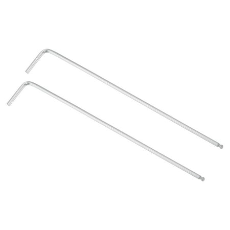 

Uxcell 5/64 Ball End Hex Key Wrench L Shaped Long Arm 40Cr Repairing Tool SAE 2 Pack