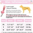 thumbnail image 4 of Dalrosia Puppy Dog Harness and Leash Set Purple Lace Floral Dog Vest Harness for Small Dogs Cute Soft Mesh Escape Proof Pet Cat Vest Harness, 4 of 7