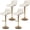 Beige+gold, variant on Velvet Bar Stools Set of 4 - Swivel Counter Height Barstools with Back & Adjustable Height, Modern Gold Kitchen Island Stools for Bar, Armless Pub Stools, Soft Black Upholstered Seating