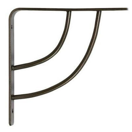 

Knape & Vogt John Sterling Bronze Bracket 12 Ga. 6 in. L 100 lb. (Pack of 10)