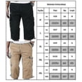 thumbnail image 4 of Mens 3/4 Long Length Elasticated Shorts Waist Cargo Combat Three Quarter Pants, 4 of 4