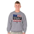 thumbnail image 5 of US Air Force Honor Value USA Flag Sweatshirt for Men or Women Brisco Brands S, 5 of 6