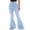 *Light Blue, variant on ClodeEU Bell Bottom Jeans for Women ,High Waisted Stretch Skinny Classic Denim Flare Pants Purple,Womens Plus XXXL