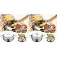 thumbnail image 1 of Air Fryers & Accessories Stainless Steel Deep Fryer with Temperatureand Oil Filter Rack for Home Kitchen Use*2 Pack, 1 of 9