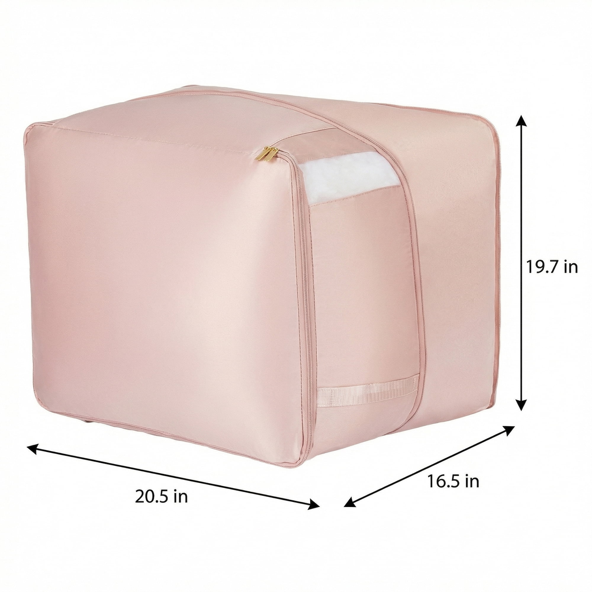 Unique Bargains Storage Bag for Organizing Closet with Handles Pink 20.5"x16.5"x19.7"