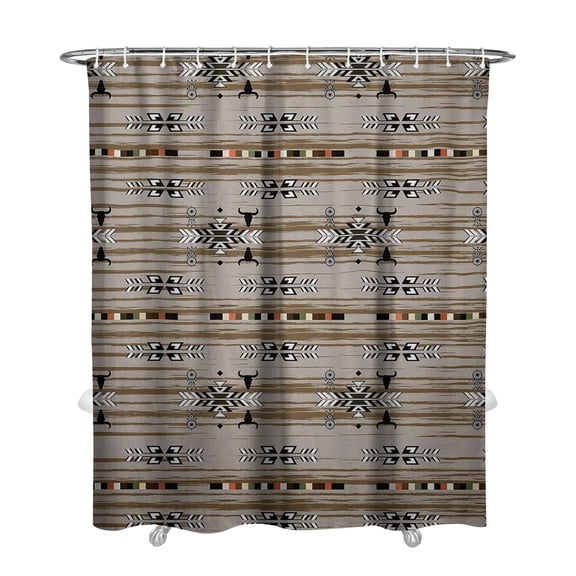 Waterproof Abstract Art Vintage Shower Curtain 72x84 Inch Boho Style Polyester Unique Shower Curtain for Bathroom Hotel Home Decor with 12 Plastic Hooks
