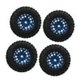 thumbnail image 2 of RC Rubber Tires, RC Wheels And Tires 4pcs Anti Wear Replacement Part  For 1/24 RC Car Red,Blue,Black, 2 of 8