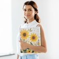 thumbnail image 6 of FORMRS 3 Ring Binder 1.5 inch with Pockets Set of 2 Clip Board 200 Sheets Capacity, Beige Sunflowers, 6 of 8