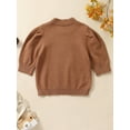 thumbnail image 3 of Wassery Kids Girls Knit Sweaters Long Sleeve Crew Neck Loose Knitted Pullovers 2T 3T 4T 5T 6T 7T Little Girls Fall Winter Warm Clothes, 3 of 6