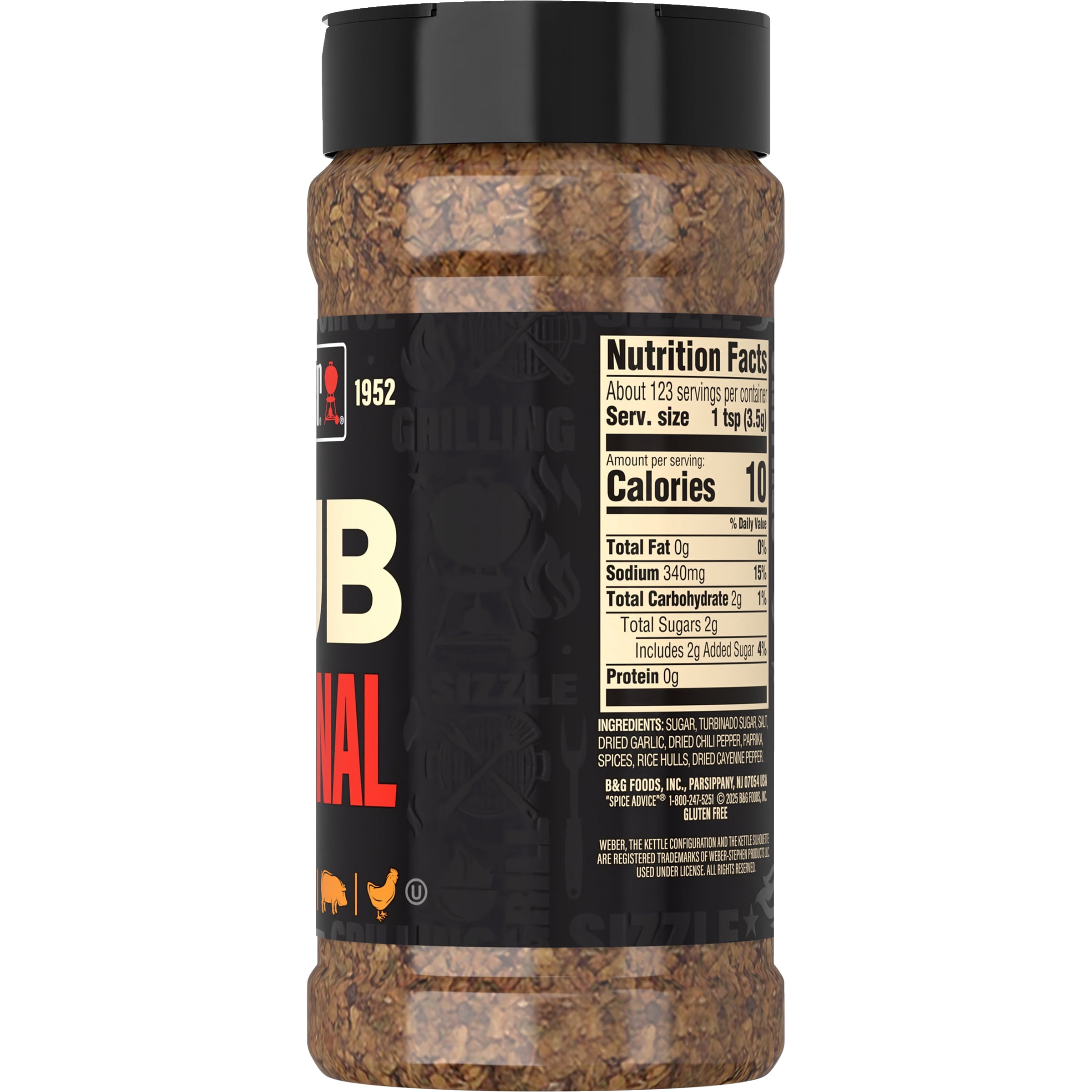 Weber Dry Smoking Rub Seasoning, 15.25 oz