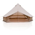 thumbnail image 2 of WAWOKV 4 Season Canvas Bell Tent 13.1FT Waterproof All Weather Glamping Yurt Tent, Luxury Hot Tent Stove Jack, Breathable Spacious Family Camping Teepee for People Outdoor Hunting Party Event, 2 of 15