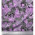thumbnail image 1 of Soimoi Purple Rayon Fabric Leaves & Wild Animal Print Sewing Fabric BTY 56 Inch Wide, 1 of 3