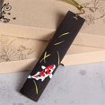 thumbnail image 1 of Chinese Style Painted Koi Carp Sandalwood Bookmark Retro Tassel Pendant Lucky Book Mark School Office Reading Stationery, 1 of 5