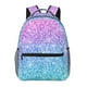 thumbnail image 1 of Disketp Multicolor Glitter Mochila Estampada para Hombre y Mujer – Mochila Ligera Clásica con Múltiples Bolsillos para Universidad, Trabajo y Viajes-One Size, 1 of 5