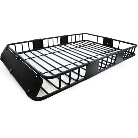 Fit Land Rover Roof Top Basket Travel Luggage Carrier Cargo Rack + Extension Fit Land Rover Discovery Freelander LR2