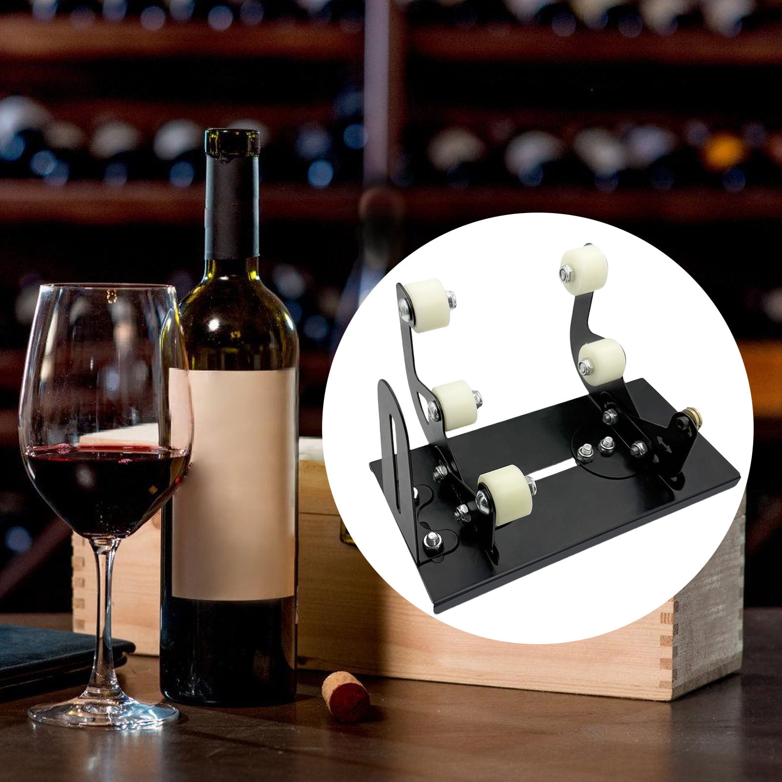 Glass Bottle Cutter Tool Square Round Wine Beer Glass Sculpture Cutter Machine Glass Cutting Bottle Holder