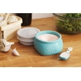 thumbnail image 2 of Fox Run Vintage Style Mason Jar Salt Cellar, Blue Ceramic, 2 of 2