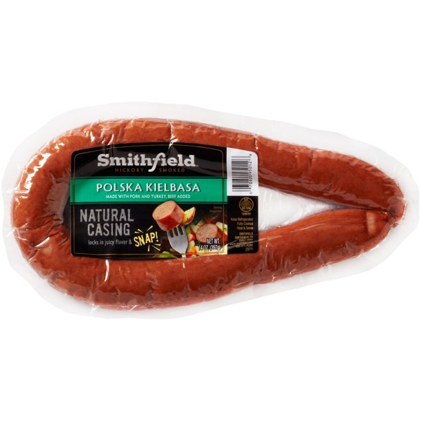 Smithfield Hickory Smoked Polska Kielbasa Sausage Rope, 14 oz Walmart