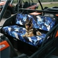 thumbnail image 2 of Yuyamidu Blue Camo Bench Seat Cover Compatible with Kawasaki Mule 4010 4x4 Camouflage Ranger Seat Cover Easy to Install Four Wheeler Accessories, 2 of 7
