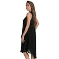 thumbnail image 2 of Riviera Sun Women's Sleeveless Umbrella Dresses - Stylish and Breezy Summer Fashion (Black With Buttons, Small), 2 of 3