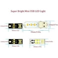 thumbnail image 2 of CNKOO USB Reading Light Mini Portable LED Night Light USB Keychain Lights for Reading Outdoor Powered Camping Lamp White, 2 of 4