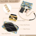 thumbnail image 3 of FORMRS Women Crossbody Purse with Chain Strap Vegan Leather Shoulder Handbag, Light Blue Rainbow, 3 of 7