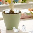 thumbnail image 3 of 4 Pcs Mini Rabbit Statues Resin Miniature Bunny Figurines Easter Decor Rabbit Sculptures for DIY Crafts Fairy Garden Spring Table Decor, 3 of 7