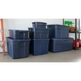 thumbnail image 5 of Rubbermaid 10 Gallon Stackable Storage Container, Dark Indigo (12 Pack), 5 of 8