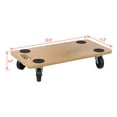 thumbnail image 4 of Furniture Dolly 4 Pack - Heavy Duty Wood Movers with Wheels - 500 Lbs Capacity - Piano, Couch, Appliance Moving - 22.8 x 11.2 Platform, 4 of 9