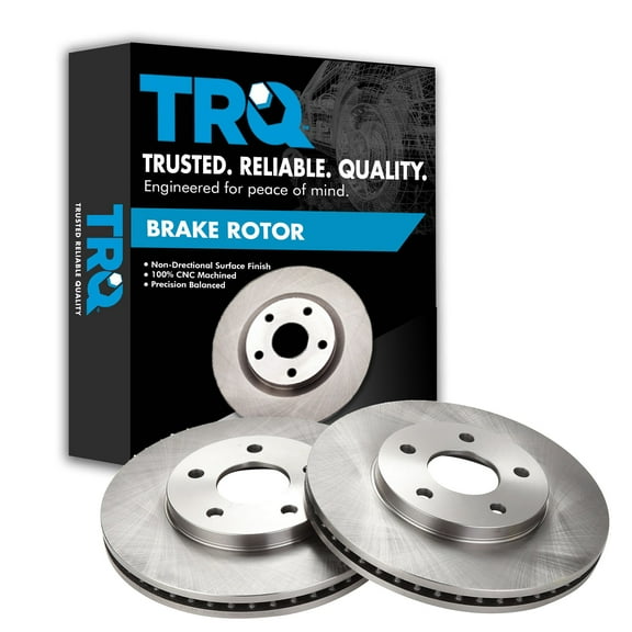 TRQ Front Brake Rotors Set Vented Fits Select 2006-2011 Chevrolet HHR