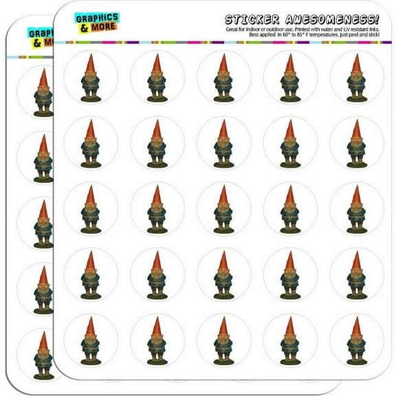Garden Gnome 50 1" Planner Calendar Scrapbooking Crafting Stickers