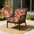 thumbnail image 2 of Outdoor Patio Cushion Covers 4 Pack Burnt Orange Leaf Patio Chair Cushion Covers with Ties and Zipper Waterproof Outdoor Seat Cushion Covers for Patio Furniture 22"x20", 2 of 9