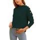 thumbnail image 3 of Tops para mujer, blusa de manga larga con cuello redondo, suéter de cuello redondo para mujer, funcionalidad versátil, 3 of 6