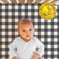 Peanutshell Baby Fitted Crib Sheet, 4 Pack Set, Grey Woodland Plaid for