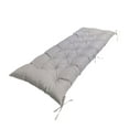 thumbnail image 1 of Rectángulo de cojín de asiento de banco cómodo con algodón PP, cojín de patio de almohadilla para el asiento para el asentamiento, muebles de exterior Gris claro, 1 of 8