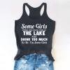 thumbnail image 1 of Débardeurs pour Femmes Athletic Works Débardeurs de Boisson pour Femmes Adultes Filles Été Plage Graphique Amusant Débardeurs Racerback Vestes avec Slogans Blouse, 1 of 6