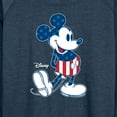 thumbnail image 3 of Disney - Americana - Mickey Flag Pattern - Women's Lightweight French Terry Long Sleeve Shirt, 3 of 5