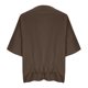 thumbnail image 5 of Camisas de Manga Larga para las Mujeres Suelto Ajuste Plisado Lino Cuello en V Cuarto Superior Manga de Moda de Color Sólido Blusa, 5 of 9